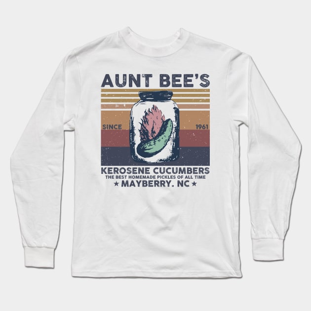 Kerosene Cucumbers The Test Homemade Pickles Of All Time Mayberry NC Long Sleeve T-Shirt by Anthropomorphic